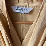 Vintage Annie Alexander 100% Silk Mellow Yellow Blazer Blouse Size 4 EUC Photo 4