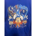 Disney ‎ Sorcerer Mickey Fantasia Long Sleeve Blue Graphic T-Shirt Photo 6
