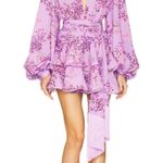 Bronx and Banco NEW NWT Bedouin Poppy Mini Dress Lilac size 4 / Small Photo 0