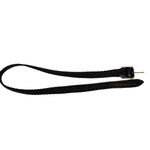 Vintage Brown Leather Braided Belt with Brass Buckle Photo 5