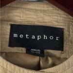 Metaphor Textured Tan Moto Biker Jacket Women's Zipper Neutral Size XL Photo 8