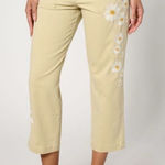 Driftwood  Jeans Utility Boyfriend Crop Pants Daisy Daydream Floral Embroidery Photo 0