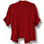 Ruby Rd. women’s size large red crochet sweater short sleeve workwear casual Photo 2