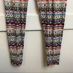 USA Brand Multicolor Abstract Design Leggings Pink Size M Photo 5