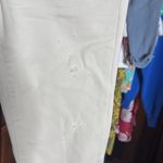 Driftwood  Audrey Cream Distressed Jeans Blue Size 27 Photo 3