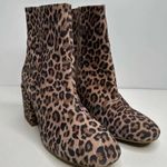 Free People  Nicola Leopard Heeled Boots Size 38 Photo 2