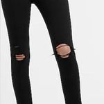 ZARA  Black Wash Distressed High Rise Skinny Denim Jeans 30 Made In Pakistán Photo 0