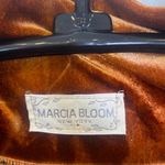 Marcia Bloom Pullover Long Sleeve Boucle Velvet Orange Sweater Cowl Top Sz XL Photo 2