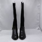 Karen Scott  Womens Knee High Riding Boots 6M Black Western Buckle Equestrian Photo 2