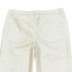 Miou‎ Muse Faux Leather Vegan Cream Long Pants Large Straight Leg High Rise Photo 3