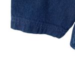 L.A. Blues  Vintage Double Breasted Denim Jean Pea Coat Jacket size 14-16 XL Gold Photo 6