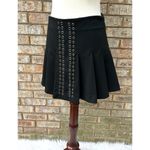 ZARA NWOT Grommet Pleated Mini Skirt Photo 3