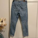 American Eagle ⭐️  Outfitters AEO Distressed Busted Knee Mom Jeans Size 2 Short Photo 2