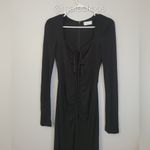 REBECCA VALLANCE Riccardo ruched stretch jersey gown Dress Black Size 0 Photo 5