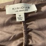 Kirious B75 Womens Kurious Los Angeles Dusty Pink Sweetheart Ruched Crop Top Size Medium Photo 2