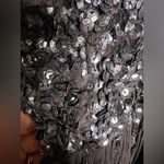 Free People  Girl Glitter Mini Slip Embellished Black Dress Medium Photo 12