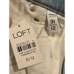 Loft  The Straight Crop High Rise Jeans Size 12 NWT Regular Fit 27.5" Inseam Photo 2