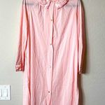 VINTAGE MERVILLE HOUSE DRESS DAY ROBE DUSTER PINK APPLIQUÉ COLLAR SIZE M Size M Photo 0