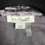 Simply Noelle Dark Lavender Crushed Velvet Floral Embroidered on Back Button Up Photo 2