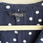 Marquis Navy Blue and White Polka Dot High Photo 9