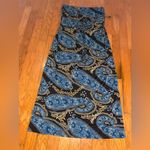 NWT Allen B by Allen Schwartz Womens Brown Blue Dress size Large Strapless‎ Photo 1