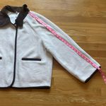 Commence Commense Sherpa Zip Jacket w/ Brown Corduroy Collar | Size L | Cream Fleece | NWT Cozy Preppy Look Photo 5