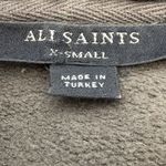 ALLSAINTS  Bora Women's Black/Gray Fleece Open Jacket Size XS Faux Fur Photo 5