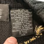 Chaus VINTAGE 90's Black & Metallic Gold New Orleans Saints Flur De Lis Sweater Size M Photo 6