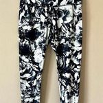 JOCKEY | Black White Floral 7/8 Length Leggings Sz M Size M Photo 0