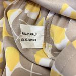 Diane Von Furstenberg  Silk Sleeveless Floral Midi Dress Women’s Taupe Yellow Photo 8