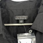 J.Crew Cerise shirt-dress in ramie Black Size 12 NWT Old Money Quiet Luxury Photo 5