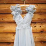 Mac Duggal NWT 67911 Ruffled Tiered Cut Out Chiffon Gown Dress Blue 2 Photo 8