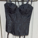 Frederick's of Hollywood  Charcoal Lace Bustier Photo 0
