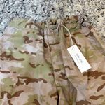 Camouflage Wide Leg Cargo Jogger Pants Brown Size L Photo 4