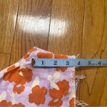 ZARA Shorts Womens US 6 Purple Orange Poppy Floral 90s High Rise Raw Hem Photo 11