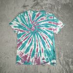 Chemistry Shirt Womens Large Purple Blue Tie Dye Tee Skull Casual Hippie Lounge Photo 2