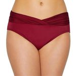 MiracleSuit New.  Pompei Red twist front bikini bottoms. Size 12. Retail $89 Photo 2