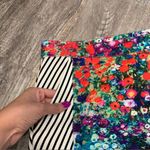 Tabitha from Anthropologie Meadow Floral and Striped Lined Pencil Skirt Size 16 Blue Photo 15