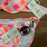No Boundaries Pink Checkered Bikini Set Photo 1
