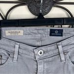 AG Adriano Goldschmied Gray Denim Stevie Ankle Zip Slim Straight Leg Jeans 27R Photo 3