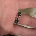 NWOT Green Zircon Emerald Cut Ring – Adjustable Mesh Band Size 6 Photo 11