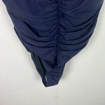 J.Crew NWT Ruched Sweetheart One-Piece Swimsuit Navy Blue Plus Size 24 NEW Photo 2