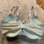 Victoria's Secret  Bra 34DD T-Shirt Push Up Lace Overlay Logo Straps Photo 2