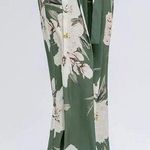 TICOSA women’s large printed palazzo lounge pants wide leg casual flowy no belt Green Photo 0
