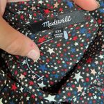 Madewell  Silk Ruffle-Hem Wrap Top in Starry Night Photo 2