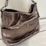 Brighton  Barbados Hobo Metallic Bronze Pebbled Leather Bag Roomy & Pockets Photo 1