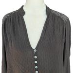 Free People  Canyon Rose High Low Blouse Photo 4