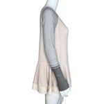Listicle Shirt Womens Small Pink Gray Colorblock Tunic Peplum Bohemian Lagenlook Photo 1