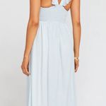 Show Me Your Mumu June Maxi Chiffon Bridesmaid Dress, Color: Icy Blue Photo 2