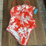 Cupshe  one Piece Square Neck Bathing Suit Size L Photo 4